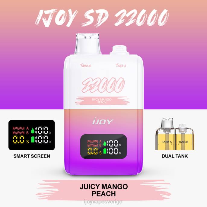 iJOY Vape Review | iJOY SD 22000 disponibel 66T4156 saftig mango persika