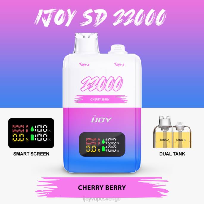 iJOY Vape Shop | iJOY SD 22000 disponibel 66T4150 körsbärsbär